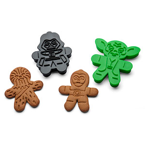 Star Wars cookie cutters from Think Geek.