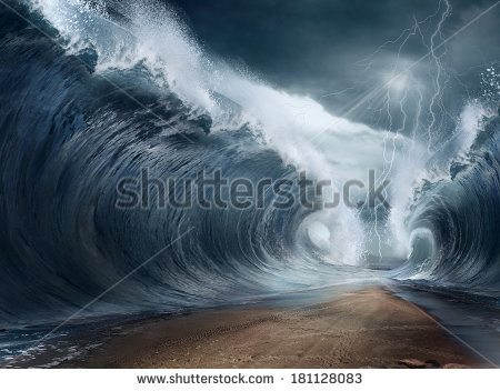 One of the most famous miracles recorded in the Bible is Moses parting the Red Sea so that the Israelites can cross the land between the two walls of water to escape from the Egyptians.