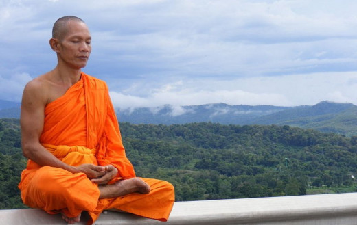 Meditating in the Lotus Position