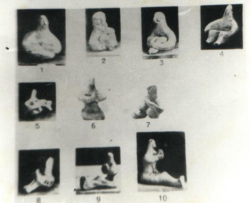 There is evidence to show that the Harappans practiced Yoga. Given below are several clay figurines from sites like Harappa, Mohenjo-Daro and others showing various Yogic postures. Yoga is essentially Vedic