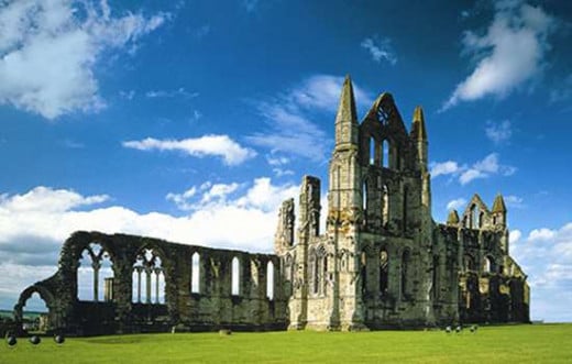 Streoneshealh (Whitby) Abbey, founded by Oswy's sister Hilda with his funds to atone for all the killings in his kingdom
