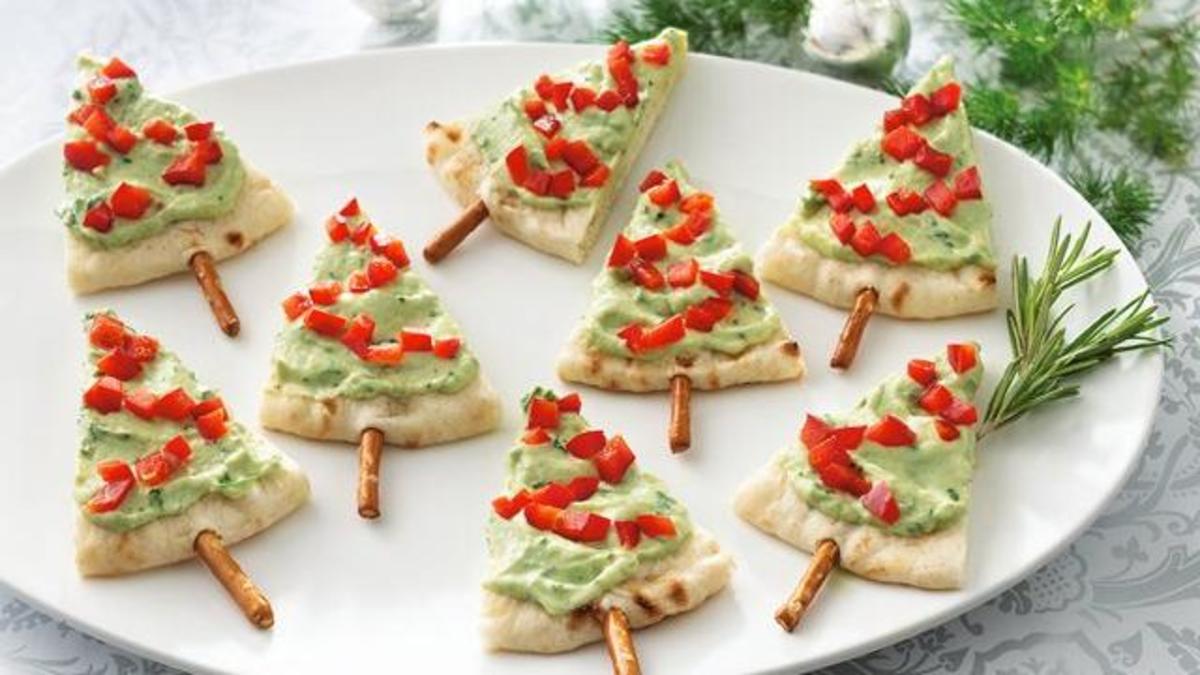 For cute, easy non-sweet appetizer ideas like these, go to http://www.partybluprintsblog.com/4-the-kids/kids-christmas-appetizers/