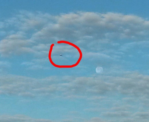 A UFO caught in the skies above Italy