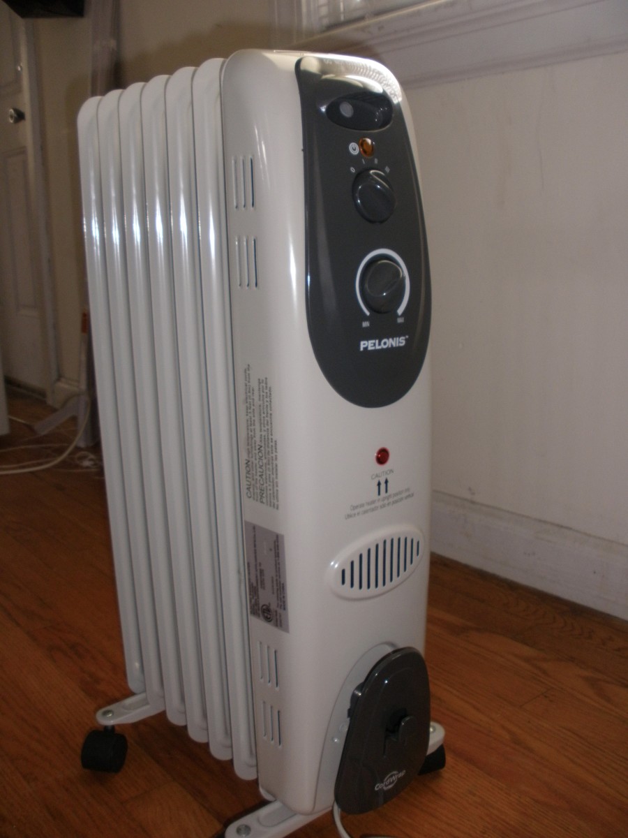 The operating controls on convective space heaters are almost always located on a single side of the unit, letting you choose the power setting from Low to High, and letting you adjust the thermostat on the unit to suit your preferences.
