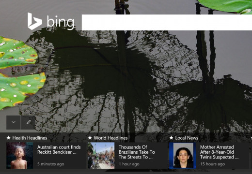 You can earn points on Bing Rewards by browsing their news section