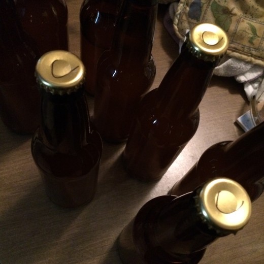 If you're like me, you can lose track of which brew is which quite easily.  I always add a "C" on my ciders' caps and a "B" on the beers'.  It's not fancy, but it works.  Oh, save your bottles!  You can wash them out and reuse them for your brew!