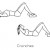 The most basic of abdominal exercises. Focus on breathing while you perform each crunch.