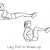 This one is a lot more challenging. Lying back on your elbows rise up to meet your knees, control your body back down to complete one rep.