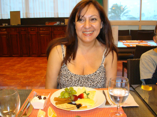 At a hotel's restaurant in Torremolinos, Malaga, Spain 