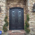 5'x8' double door, Tuscany style with Eyebrow arched top and Emtek Imperial handles 5'x8' double door, Tuscany style with Eyebrow arched top and Emtek Imperial handles
