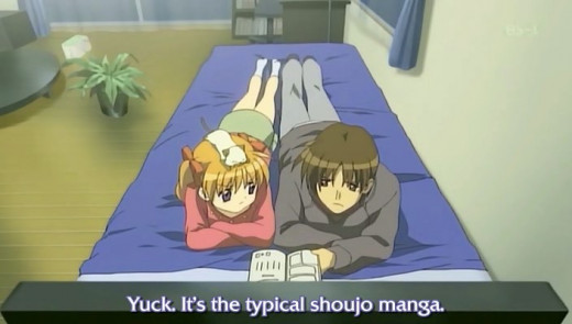 Says the grouchy-exterior-mushy-interior male hero in a shojo anime who is in no way typical himself.