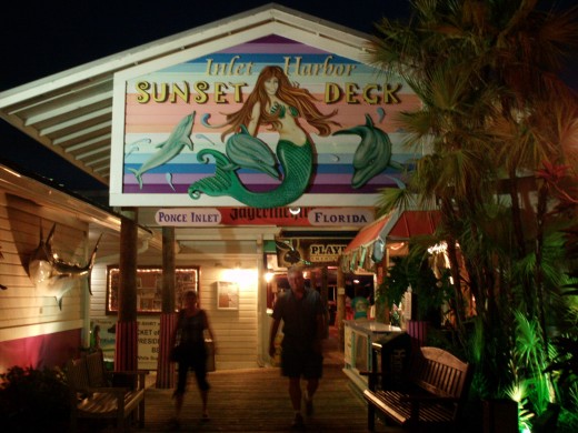 Inlet Harbor Sunset Deck   at Ponce Inlet