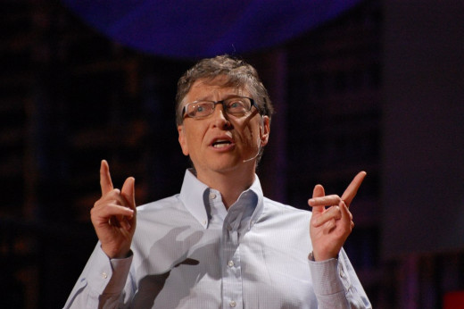 Mr. Gates in lecture mode