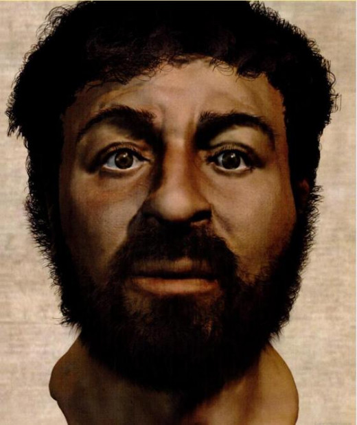 Experts recently put together this image, claiming that this is what Jesus might've looked like based on bone structure, etc. 