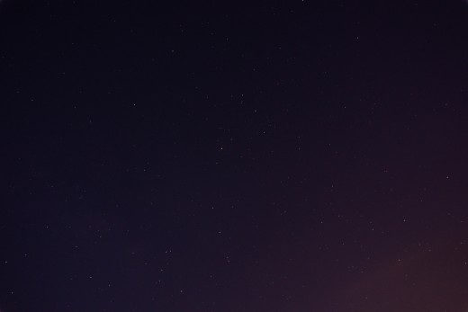 ISO is one of the most important factors when taking pictures of the stars.