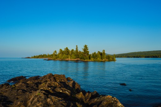 One of many islands surrounding Isle Royale National Park
