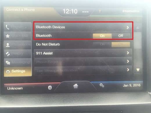 Turn the Bluetooth functionality on and then tap "Bluetooth Devices."
