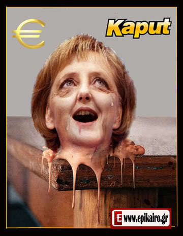 Lampooning Merkel.