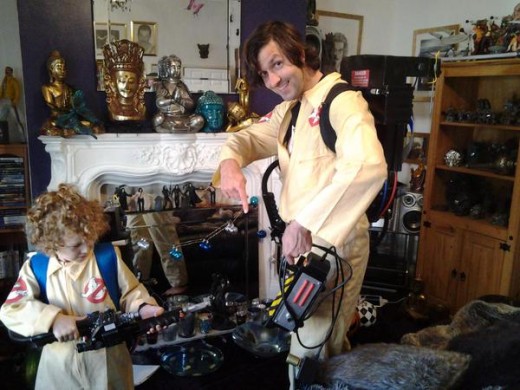 Me and Isacc ready to bust some ghosts