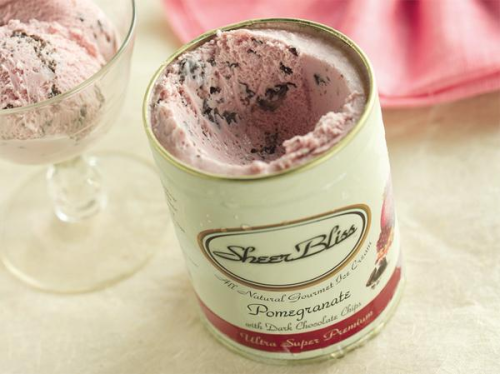 Sheer Bliss Pomegranate ice cream