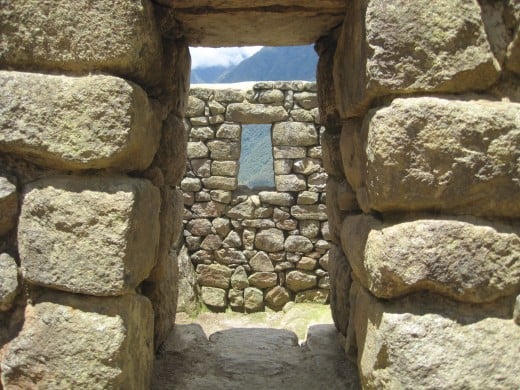A look through a portal to the living areas.