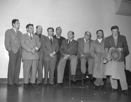 The 10 were Alvah Bessie, Herbert Biberman, Lester Cole, Edward Dmytryk, Ring Lardner, Jr., John Howard Lawson, Albert Maltz, Samuel Ornitz, Adrian Scott, and Dalton Trumbo.