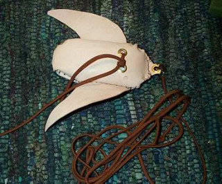 Example of a lure that is used in falconry. 