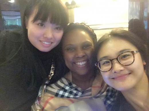 Sharing a selfie