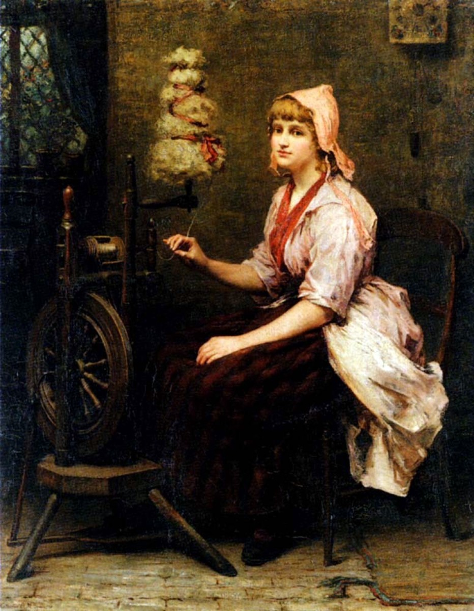 "A garota na roda giratória", de Katherine DM Bywater, 1885