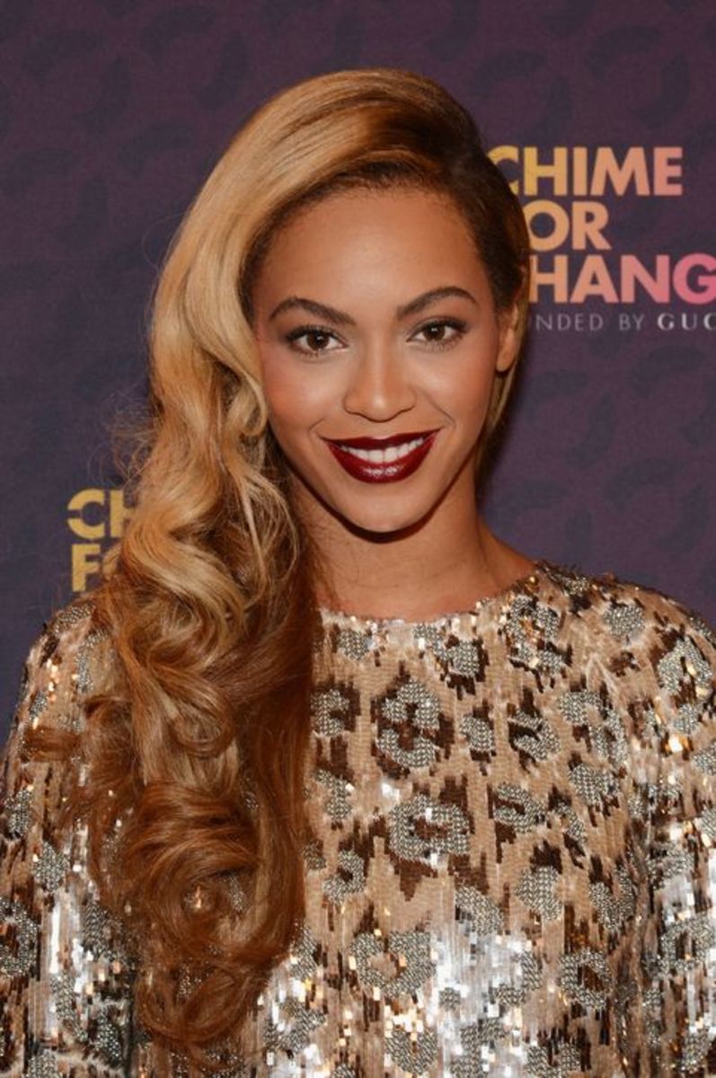 Beyoncé in a sequin dress