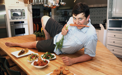 You don't have to sprawl out on the counter like this hilarious guy... but it might help! ;)