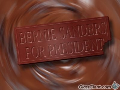 I created this meme using the GlassGiant site. Maybe I should have made the message, "I'm sweet on Bernie."