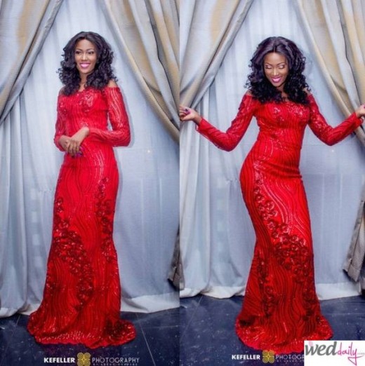 This gown is an example what you could wear  if the wedding that you are attend has a formal dress code. 