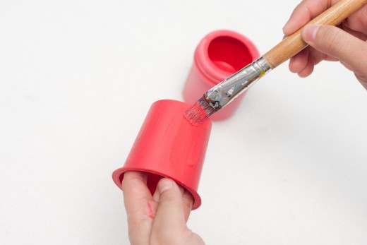 Paint your yogurt cup red.
