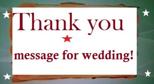 Thank you Message for Wedding Guests―Samples of what to write in a Card ...