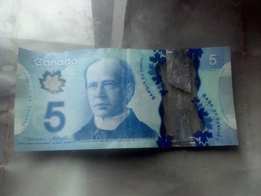 Five dollars Canadian.