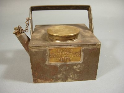 Antique brass kettle