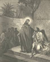 Depiction of Christ dispelling a demon