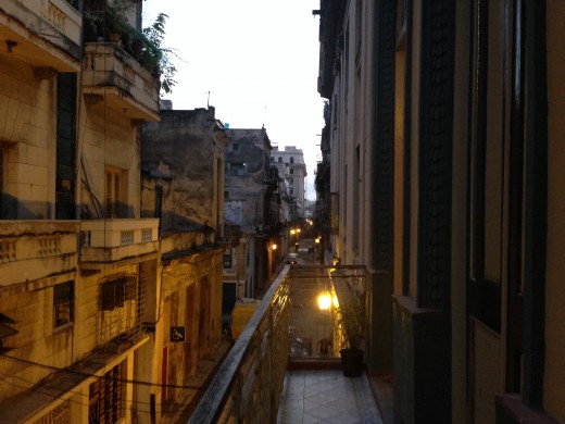 View from a balcony in Havana