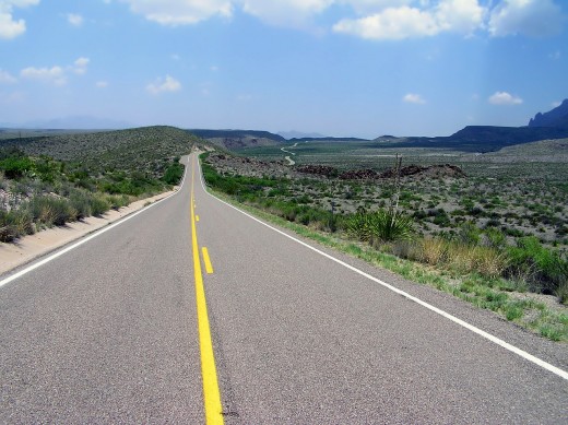 A highway in Texas.