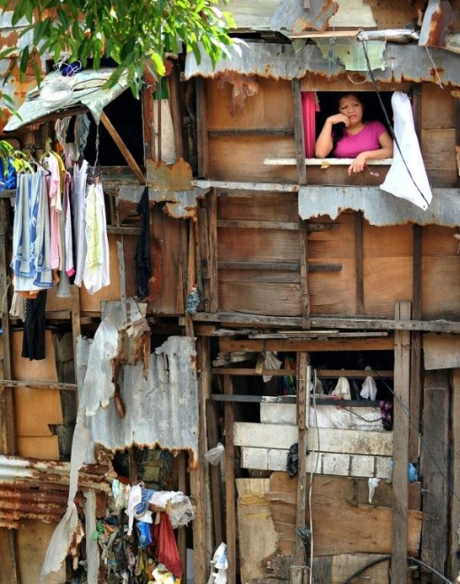 A slum area in Metropolitan Manila