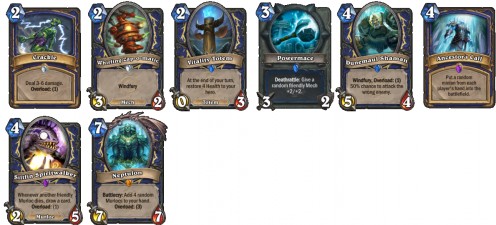 Shaman class specific cards