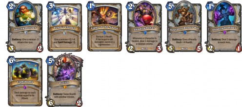 Priest class specific cards