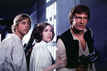 3 Star Wars costume ideas are Leia, Han Solo, and Luke Skywalker