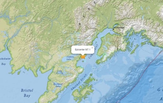 This area of Southern Alaska was jolted by a 7.1 magnitude earthquake on January 24, 2016. Is the Cascadia Subduction Zone waking up?