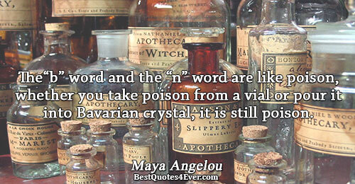 Maya Angelou The N and B Word