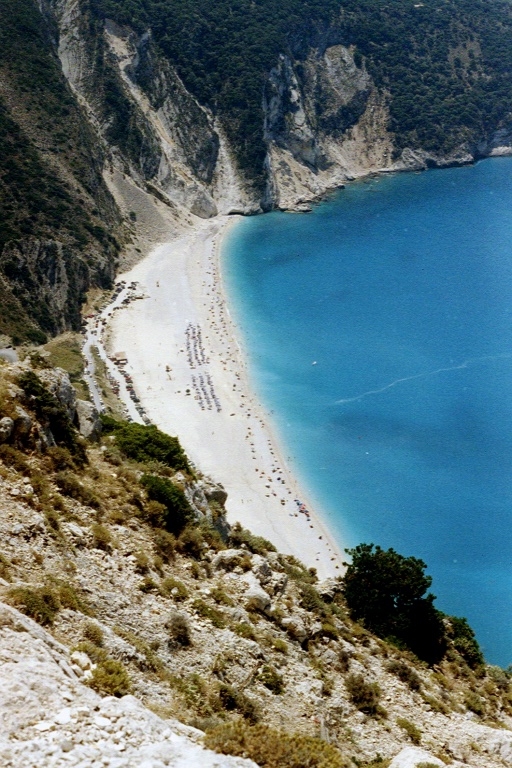Myrtos Beach is one of the most photographed in the world and featured in the film; 'Captain Corelli's Mandolin'
