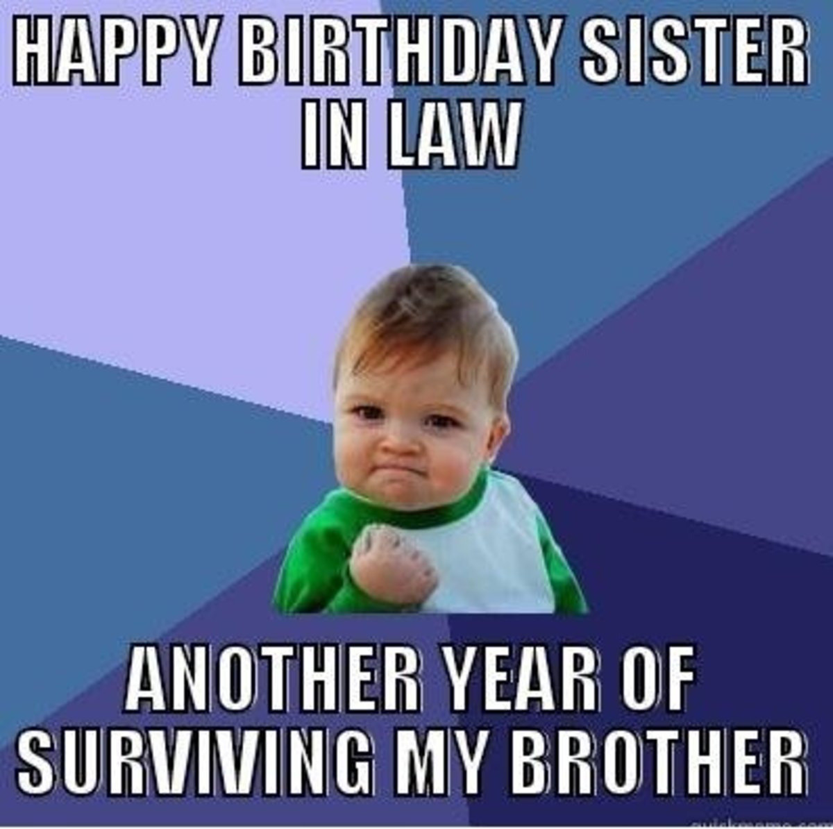 Happy Birthday Sister in Law Quotes and Meme h
