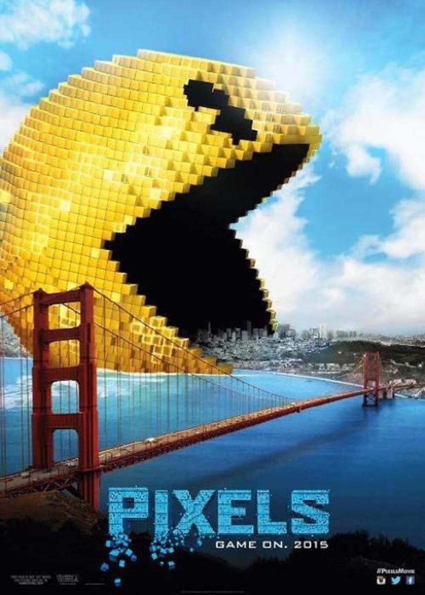 Promotional poster for "Pixels"