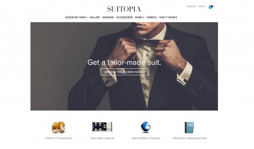 Suitopia is the ultimate "buy an inexpensive suit online" place to go. The quality is not as high as other sites, but reasonable considering the price tag.